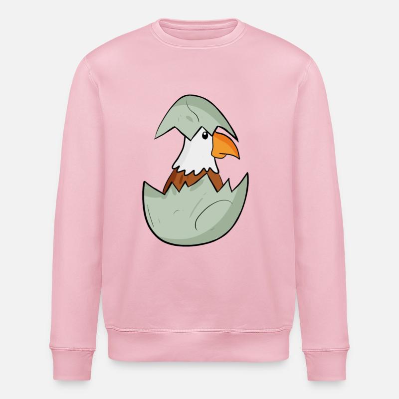 Bébé Aigle - Sweat bio ROLLER Stanley/Stella Unisexe - rose pâle