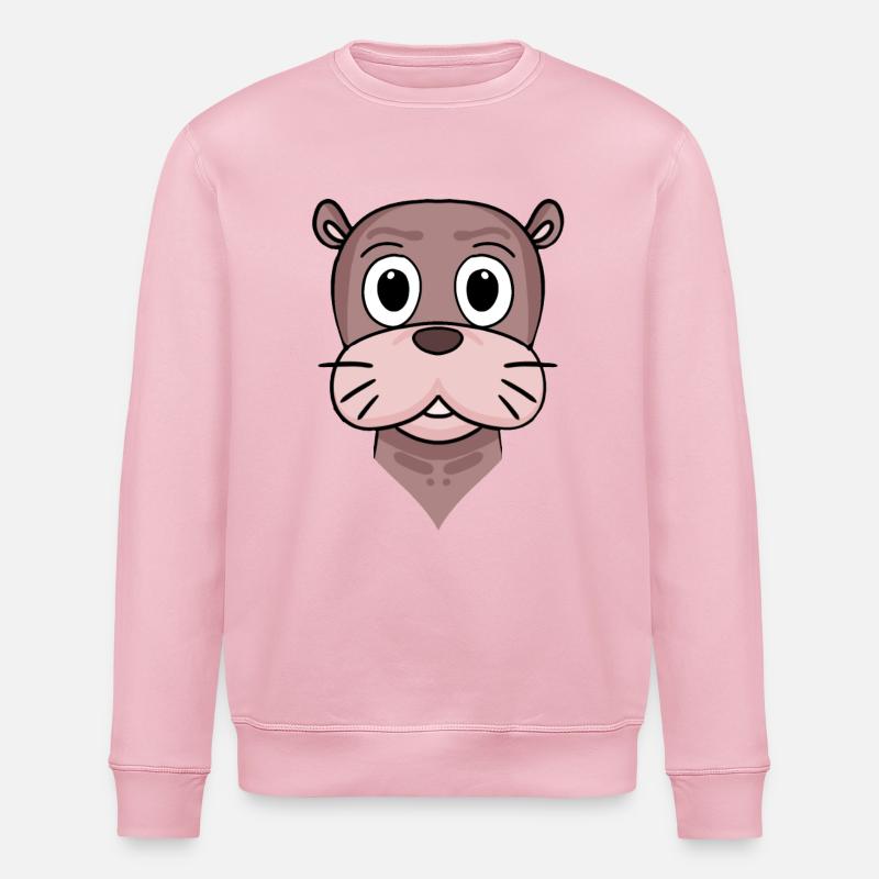 Seelöwe - Stanley/Stella Unisex Bio-Sweatshirt ROLLER - Hellrosa