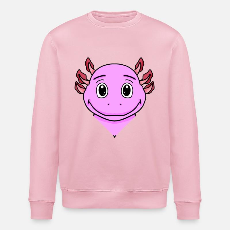 Axolotl - Sweat bio ROLLER Stanley/Stella Unisexe - rose pâle