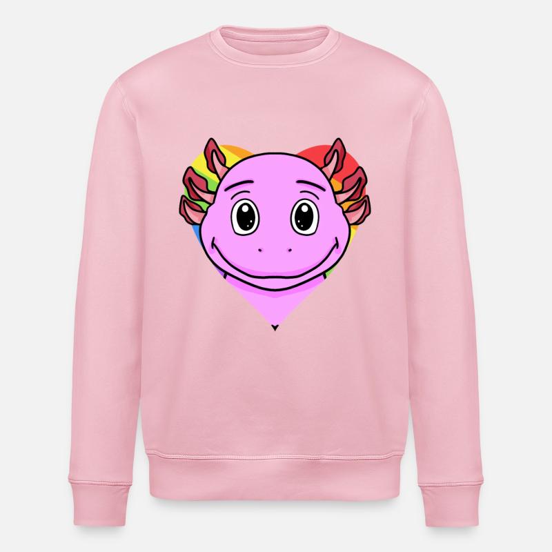 Axolotl - Stanley/Stella Unisex Bio-Sweatshirt ROLLER - Hellrosa