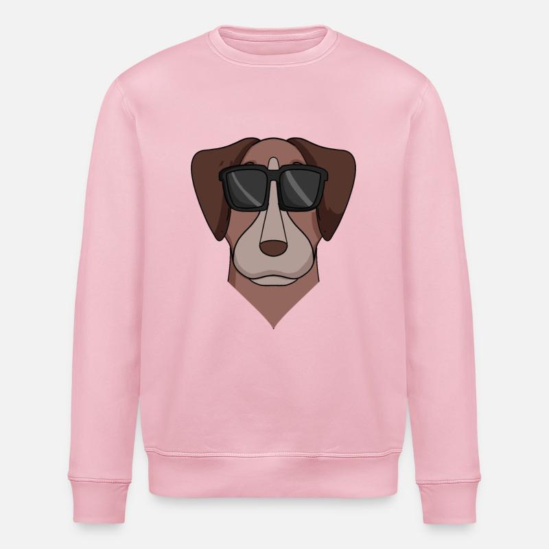 Pointer Hund Hunderasse - Stanley/Stella Unisex Bio-Sweatshirt ROLLER - Hellrosa