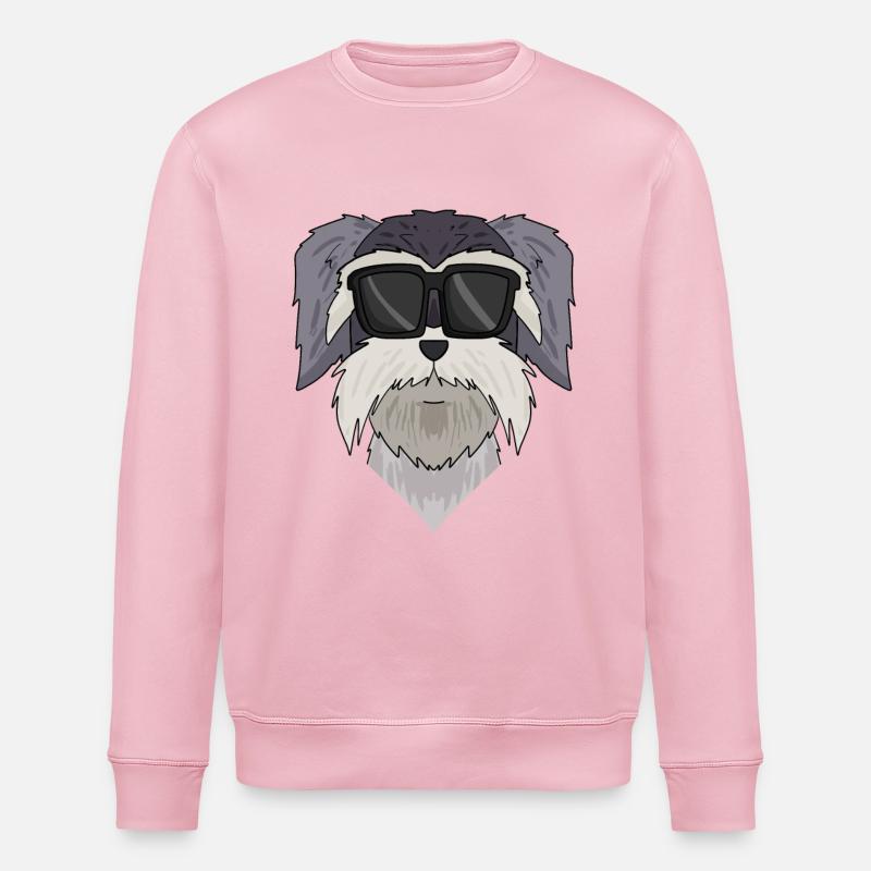 Schnauze - Zwergschnauzer - Stanley/Stella Unisex Bio-Sweatshirt ROLLER - Hellrosa
