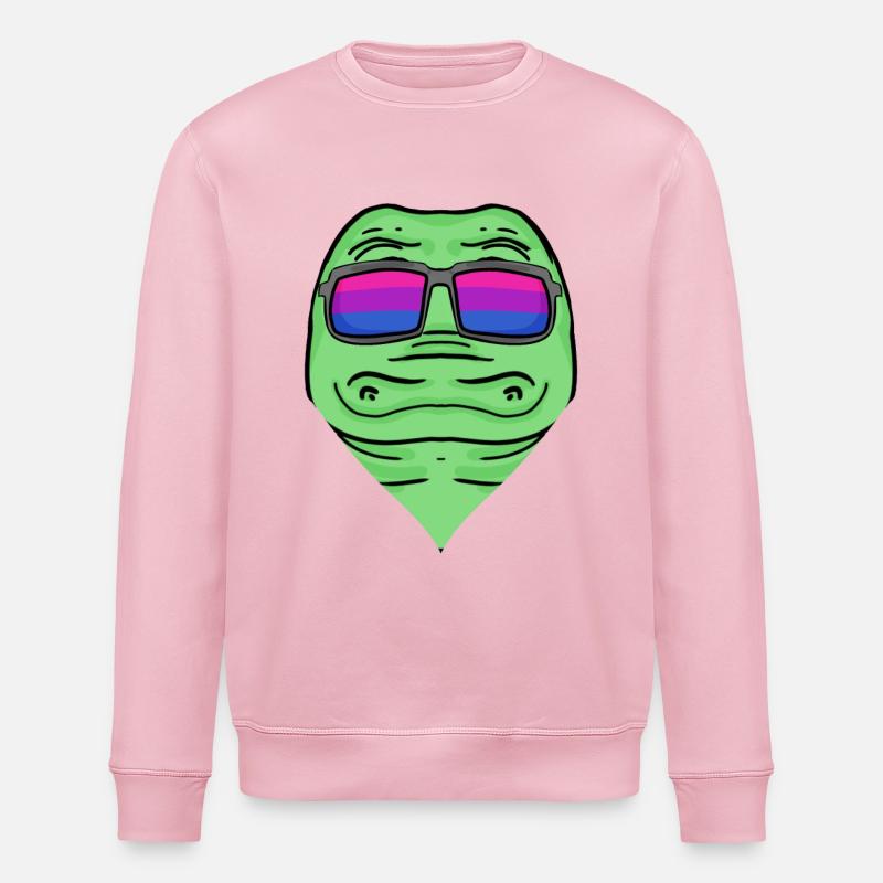 Bisexuell Krokodil Geschenk - Stanley/Stella Unisex Bio-Sweatshirt ROLLER - Hellrosa