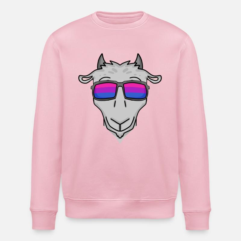Bisexual Goat Gift - Stanley/Stella ROLLER Unisex Organic Sweatshirt - cotton pink