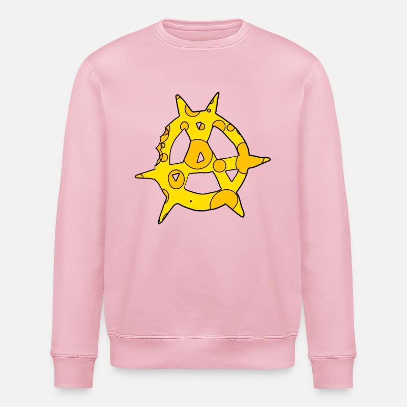 Fromage symbole de l’anarchie - Sweat bio ROLLER Stanley/Stella Unisexe - rose pâle