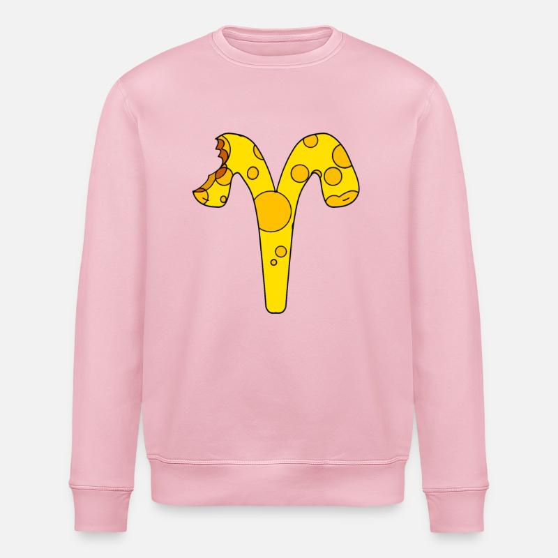 Signe du zodiaque Bélier - Sweat bio ROLLER Stanley/Stella Unisexe - rose pâle