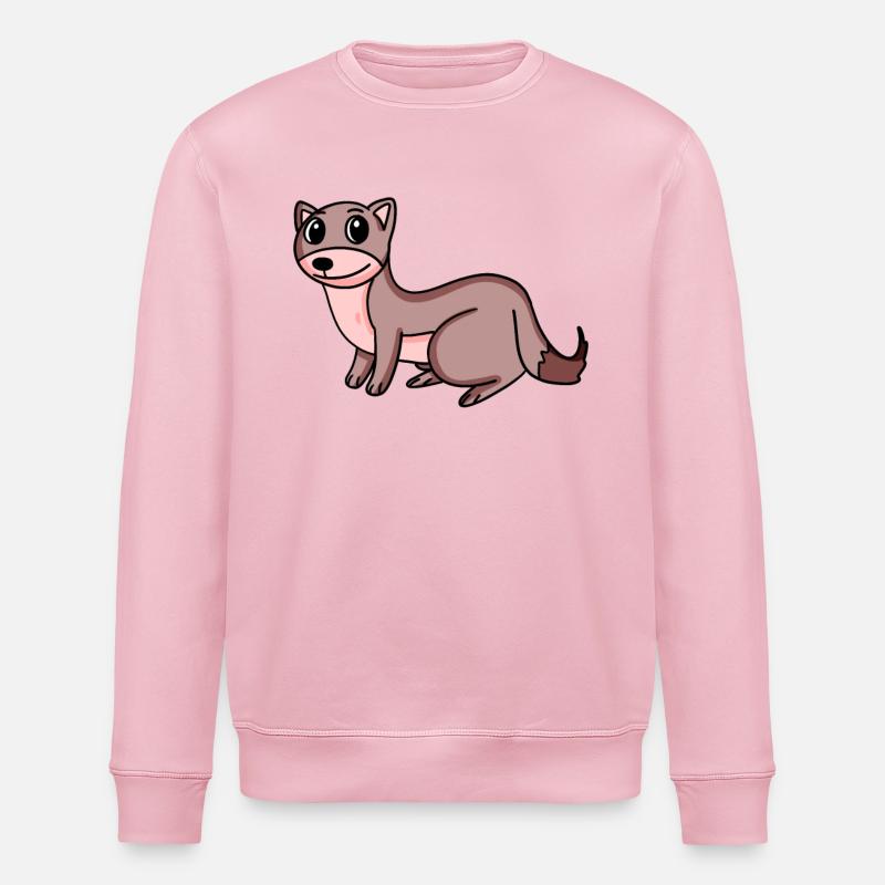 Martre de belette - Sweat bio ROLLER Stanley/Stella Unisexe - rose pâle