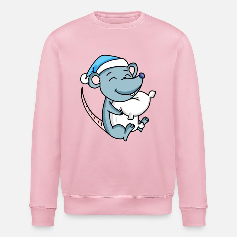 Souris Bébé - Sweat bio ROLLER Stanley/Stella Unisexe - rose pâle