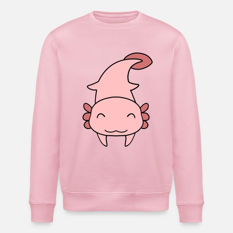 Axolotl doux - Sweat bio ROLLER Stanley/Stella Unisexe - rose pâle