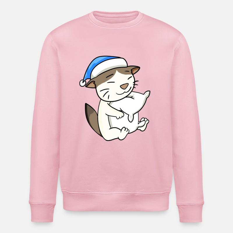Chat race de chat RagaMuffin - Sweat bio ROLLER Stanley/Stella Unisexe - rose pâle