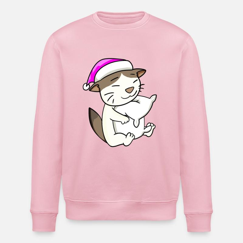 Cat cat breed RagaMuffin - Stanley/Stella ROLLER Unisex Organic Sweatshirt - cotton pink