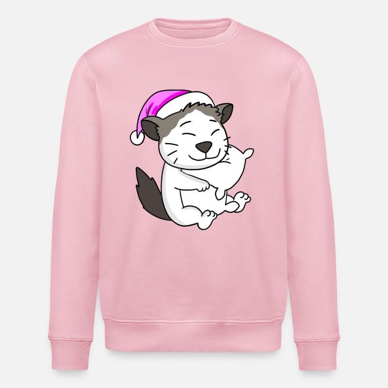 Chat race Ragdoll - Sweat bio ROLLER Stanley/Stella Unisexe - rose pâle