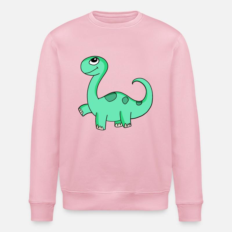 Dinosaurier Motiv - Stanley/Stella Unisex Bio-Sweatshirt ROLLER - Hellrosa