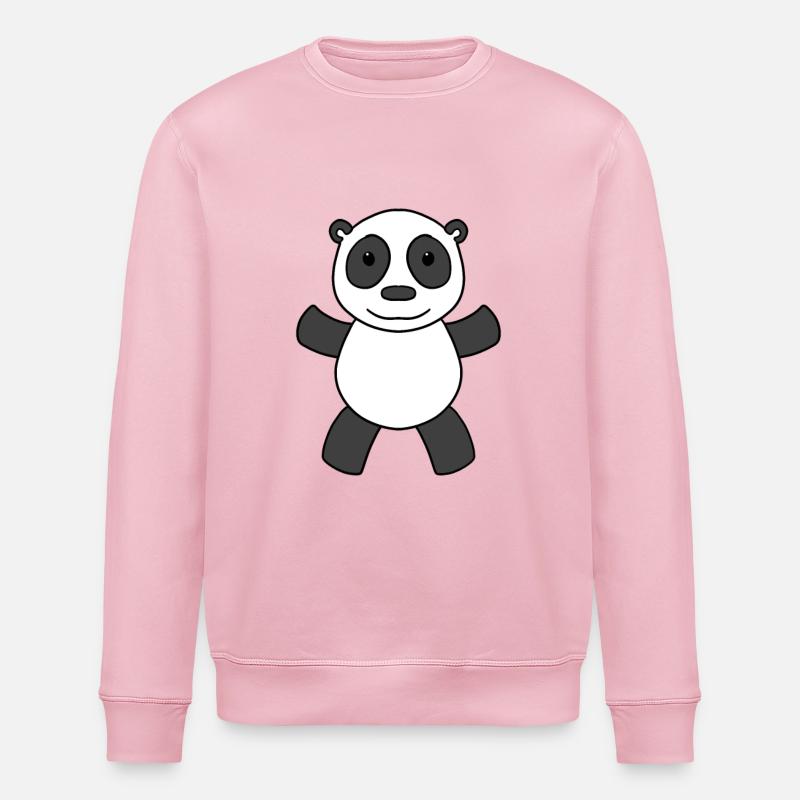 Panda Ours Mignon - Sweat bio ROLLER Stanley/Stella Unisexe - rose pâle