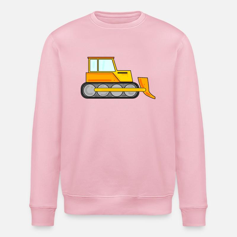 Construction trailer - Stanley/Stella ROLLER Unisex Organic Sweatshirt - cotton pink