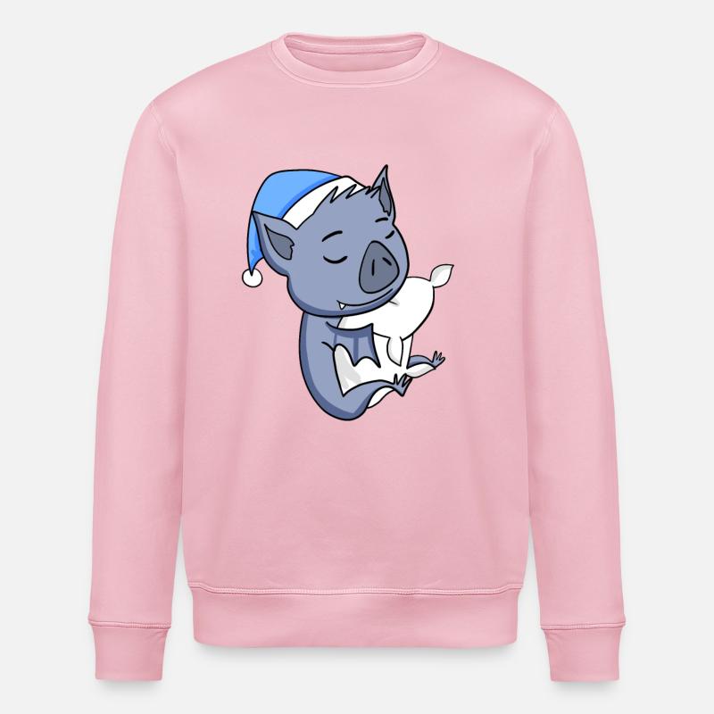 Fledermaus - Stanley/Stella Unisex Bio-Sweatshirt ROLLER - Hellrosa