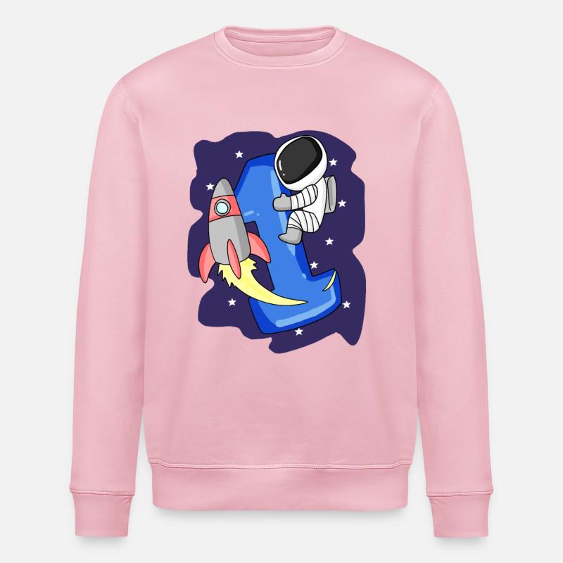 1 an Jeune astronaute - Sweat bio ROLLER Stanley/Stella Unisexe - rose pâle