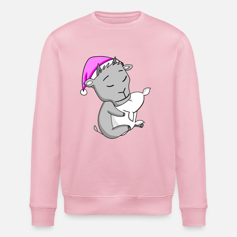 Ziege - Stanley/Stella Unisex Bio-Sweatshirt ROLLER - Hellrosa