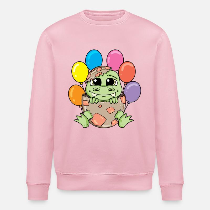 Dino - Stanley/Stella Unisex Bio-Sweatshirt ROLLER - Hellrosa