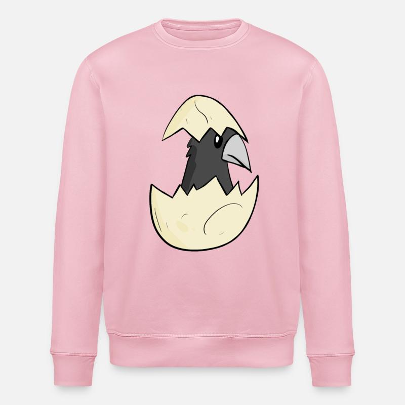Krähe Baby - Stanley/Stella Unisex Bio-Sweatshirt ROLLER - Hellrosa