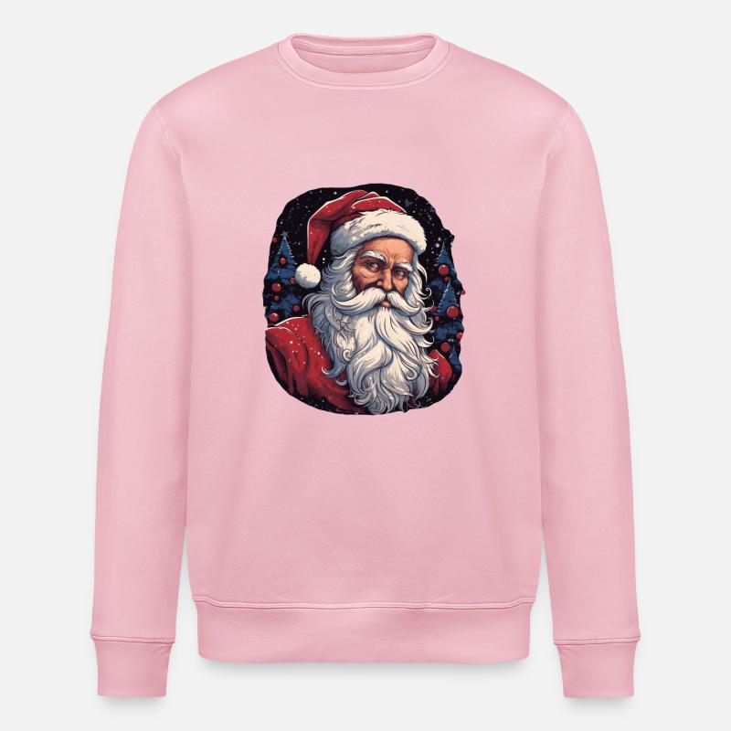 Père Noël - Sweat bio ROLLER Stanley/Stella Unisexe - rose pâle