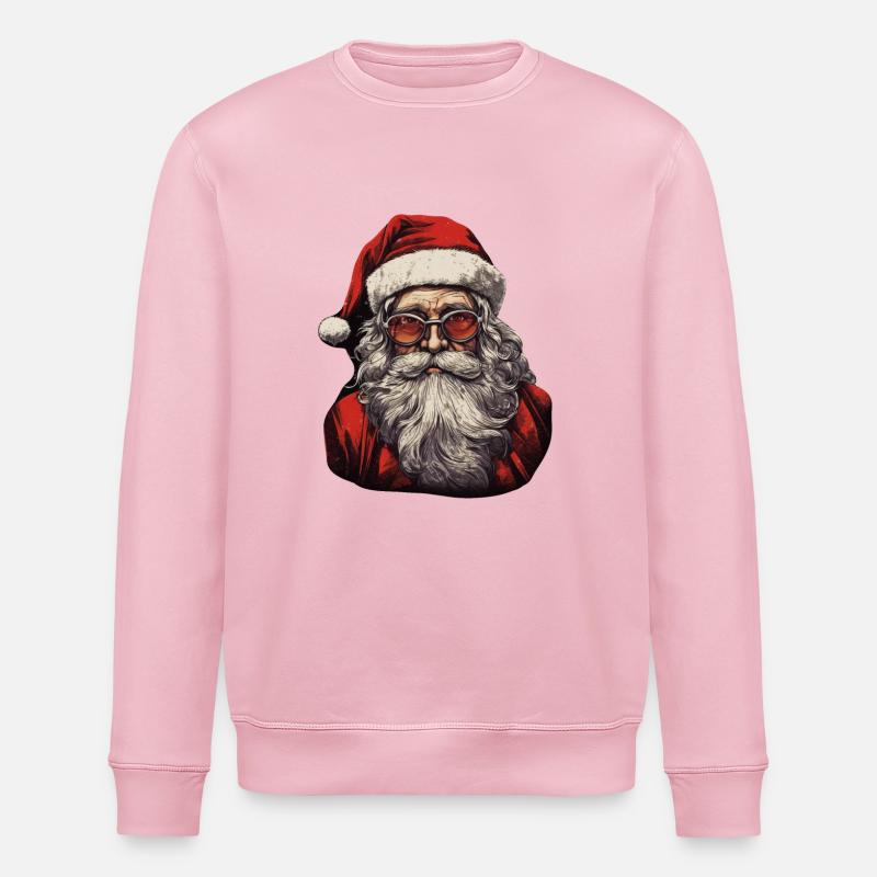 Weihnachtsmann - Stanley/Stella Unisex Bio-Sweatshirt ROLLER - Hellrosa