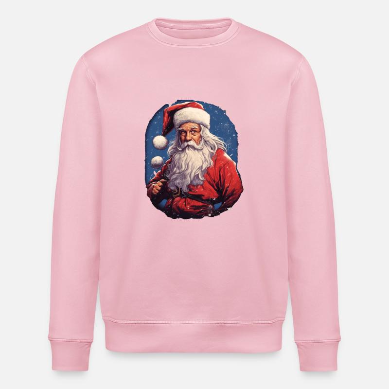 Weihnachtsmann - Stanley/Stella Unisex Bio-Sweatshirt ROLLER - Hellrosa