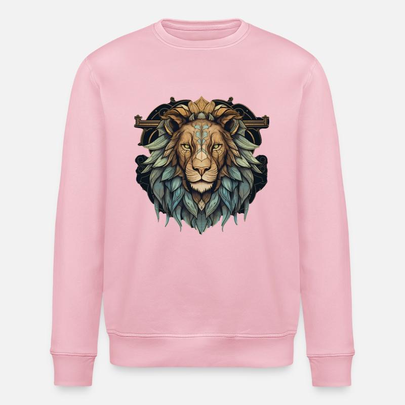 Lion - Stanley/Stella ROLLER Unisex Organic Sweatshirt - cotton pink