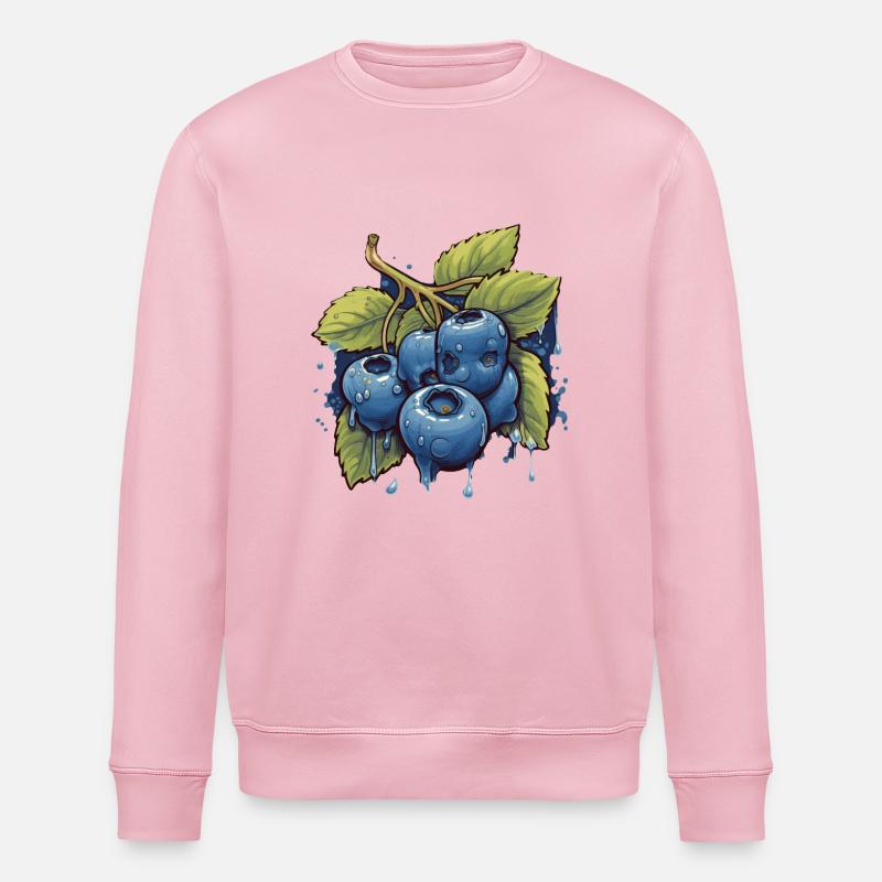 Myrtille - Sweat bio ROLLER Stanley/Stella Unisexe - rose pâle