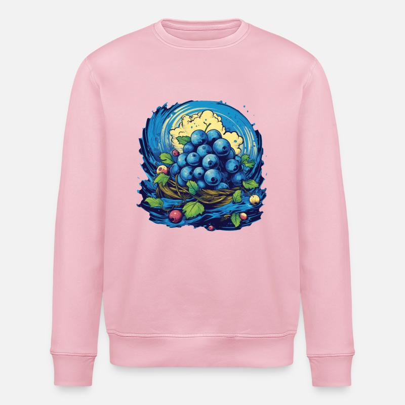 Myrtille - Sweat bio ROLLER Stanley/Stella Unisexe - rose pâle