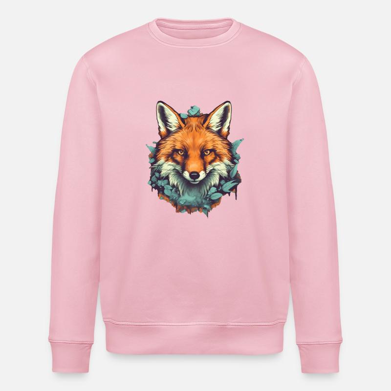 Renard - Sweat bio ROLLER Stanley/Stella Unisexe - rose pâle