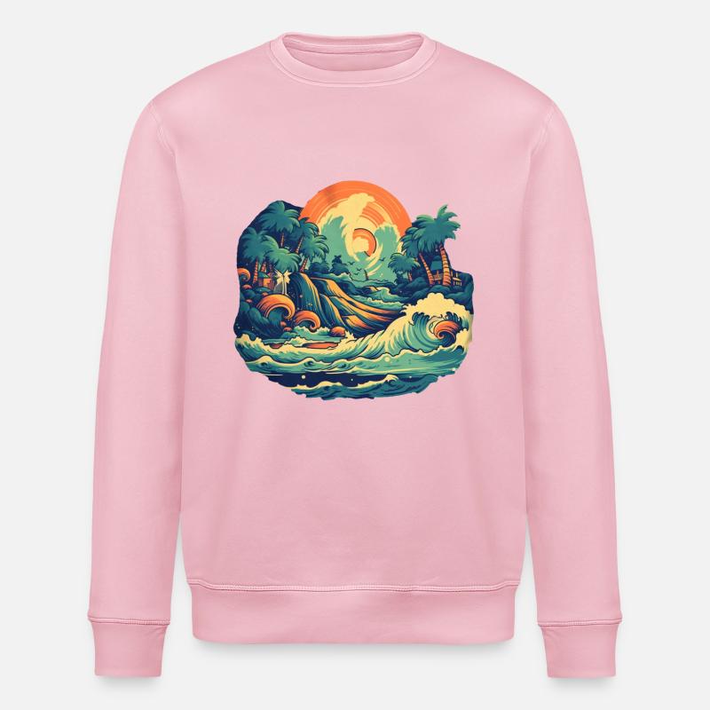Beach - Stanley/Stella ROLLER Unisex Organic Sweatshirt - cotton pink