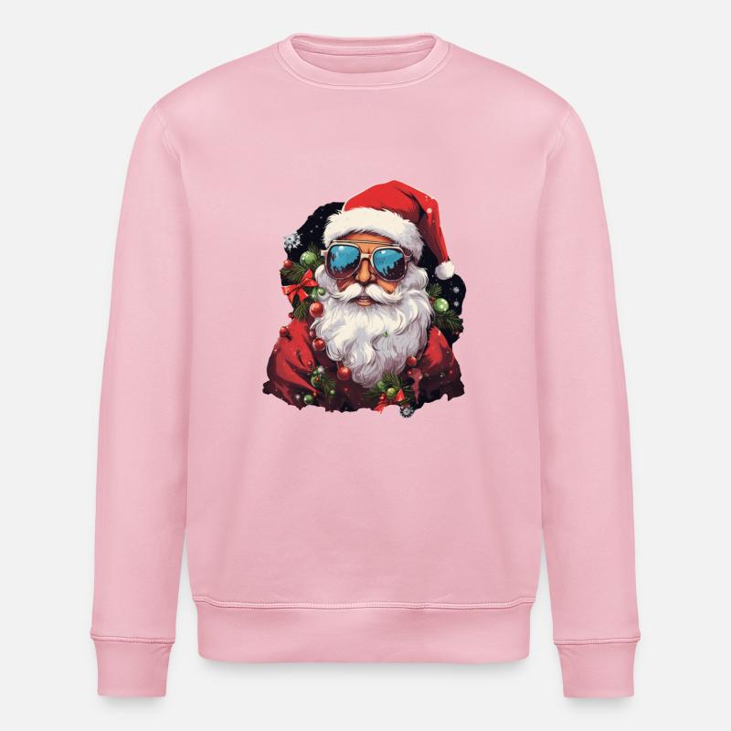Père Noël - Sweat bio ROLLER Stanley/Stella Unisexe - rose pâle