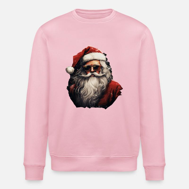 Père Noël - Sweat bio ROLLER Stanley/Stella Unisexe - rose pâle