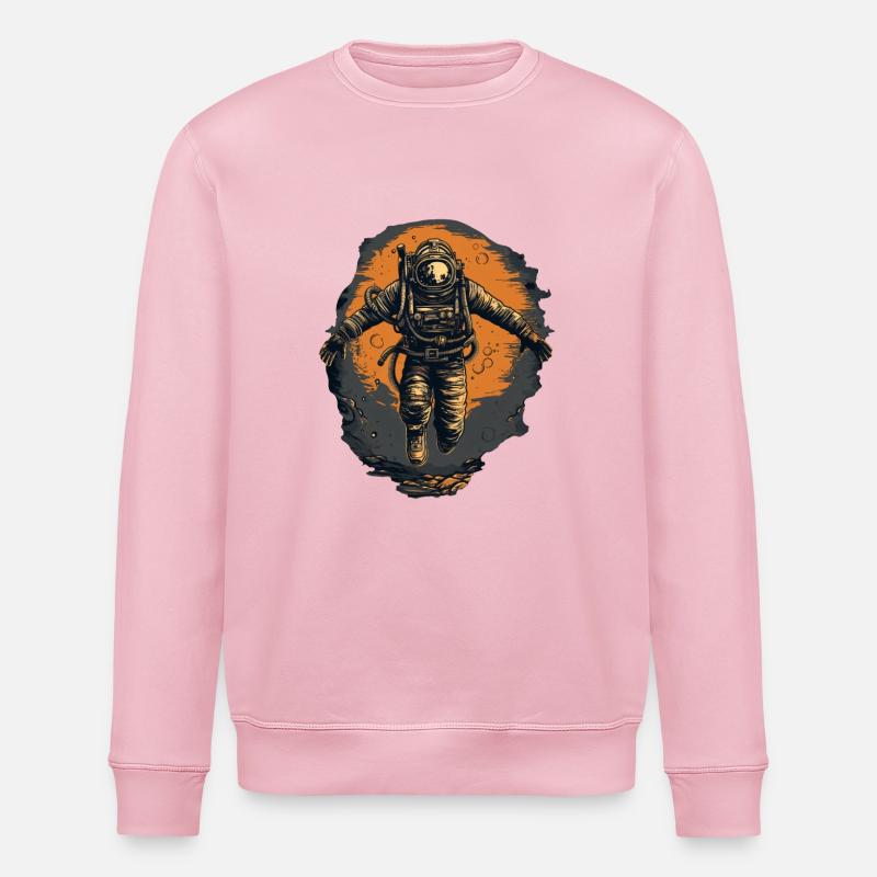 Plongeur - Sweat bio ROLLER Stanley/Stella Unisexe - rose pâle