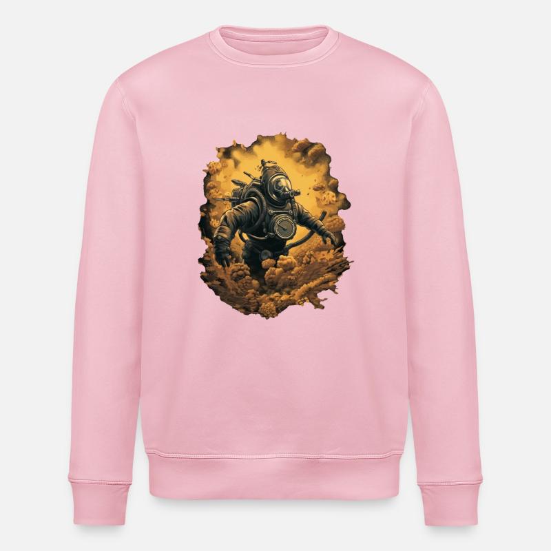 Diver - Stanley/Stella ROLLER Unisex Organic Sweatshirt - cotton pink