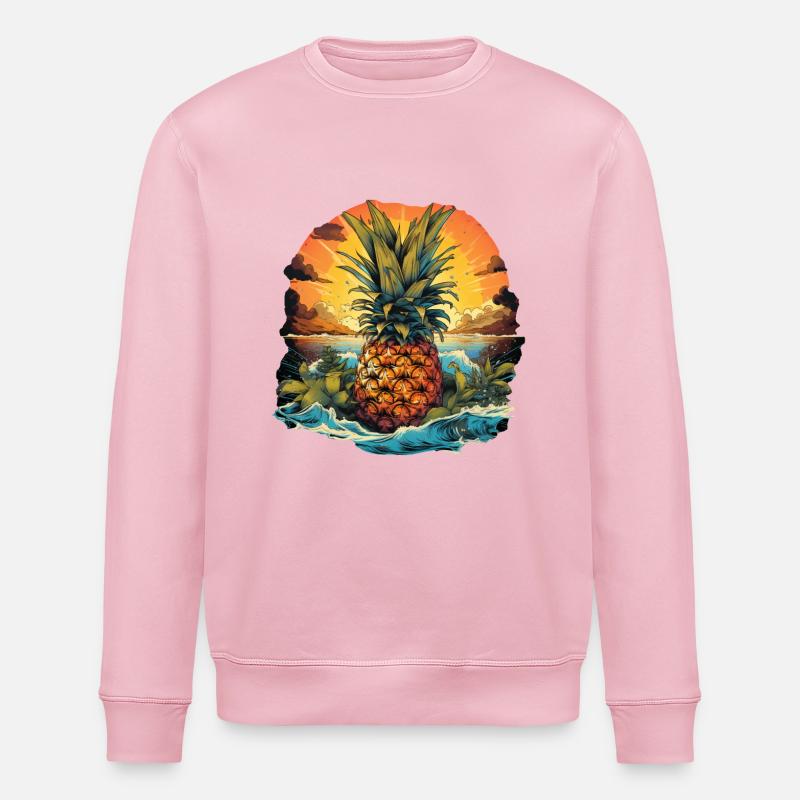 Ananas - Stanley/Stella Unisex Bio-Sweatshirt ROLLER - Hellrosa