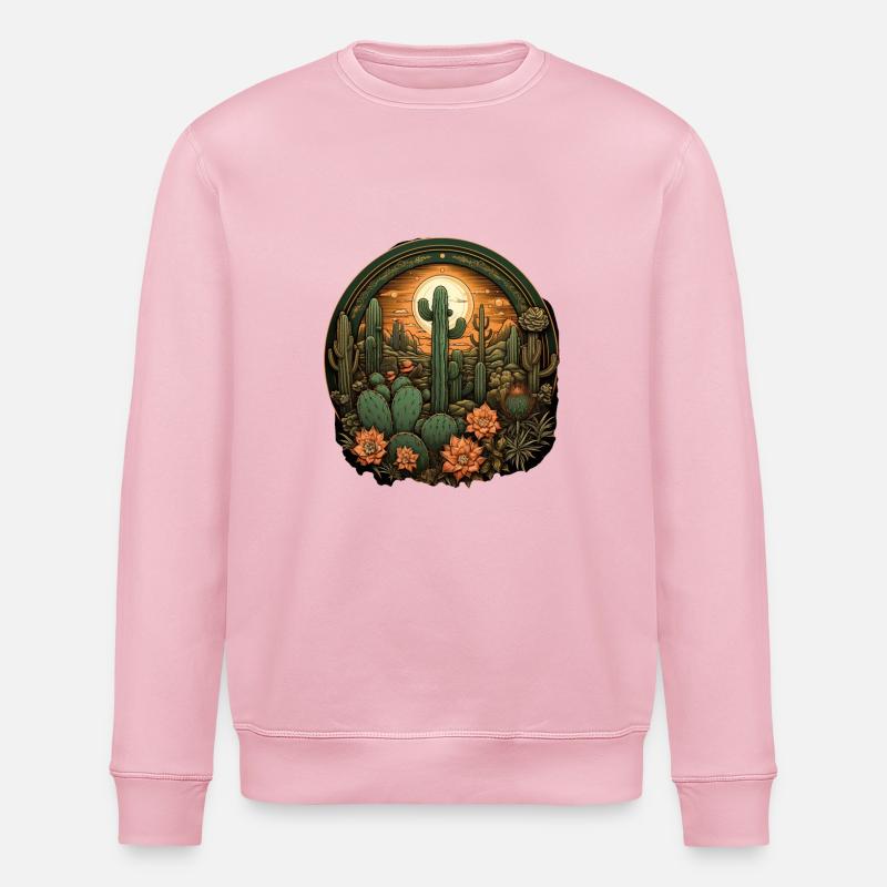 Cactus - Sweat bio ROLLER Stanley/Stella Unisexe - rose pâle