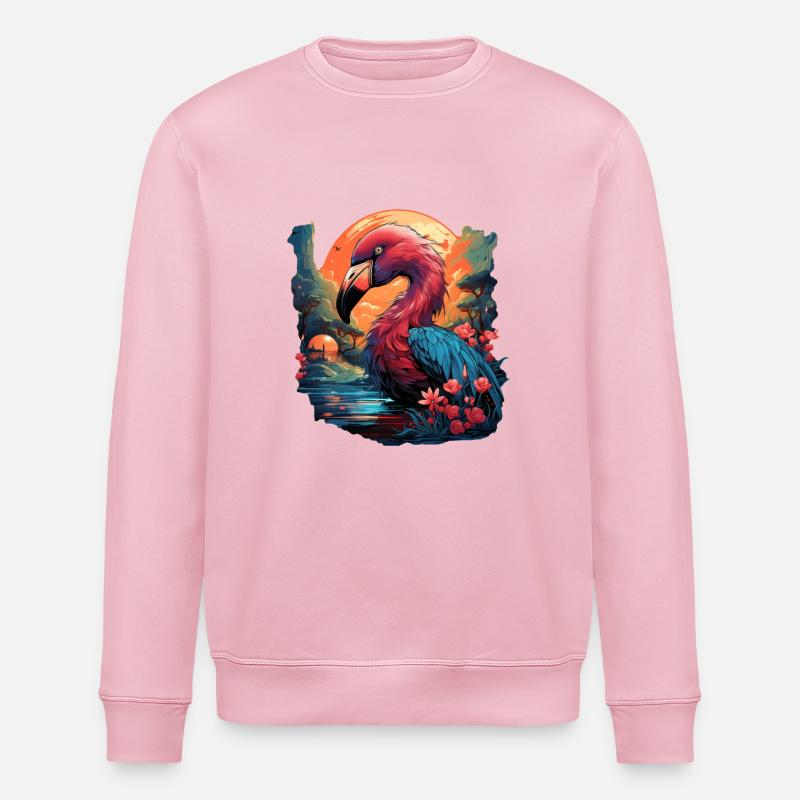 Flamingo - Stanley/Stella Unisex Bio-Sweatshirt ROLLER - Hellrosa
