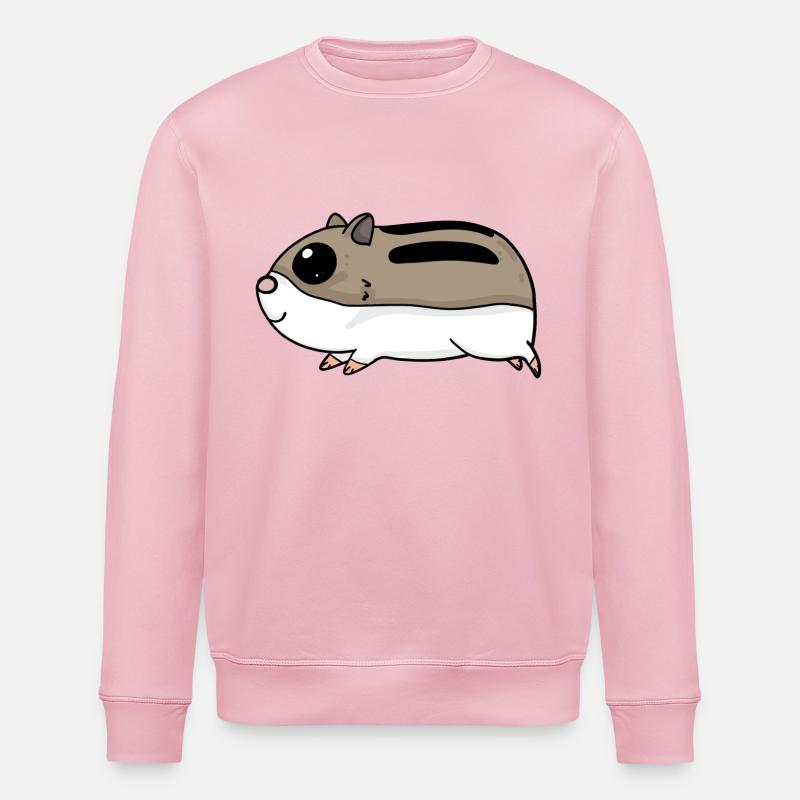Hamster Nagetiere - Stanley/Stella Unisex Bio-Sweatshirt ROLLER - Hellrosa