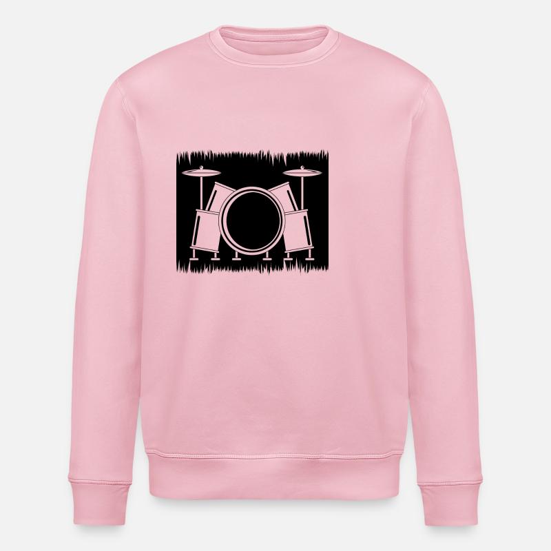 Schlagzeug Schlagzeuger Geschenke - Stanley/Stella Unisex Bio-Sweatshirt ROLLER - Hellrosa