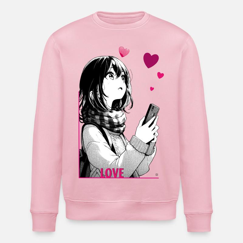amour - Sweat bio ROLLER Stanley/Stella Unisexe - rose pâle