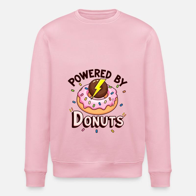 Powered By Donuts - Stanley/Stella Unisex Bio-Sweatshirt ROLLER - Hellrosa