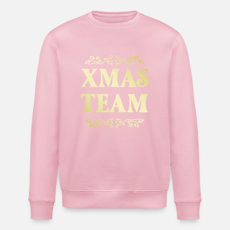 L’équipe de Noël - Sweat bio ROLLER Stanley/Stella Unisexe - rose pâle