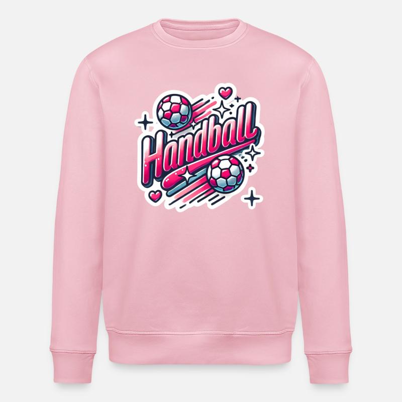 Handball Mädchen - Stanley/Stella Unisex Bio-Sweatshirt ROLLER - Hellrosa
