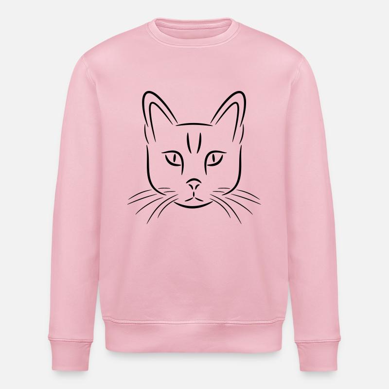 chat - Sweat bio ROLLER Stanley/Stella Unisexe - rose pâle