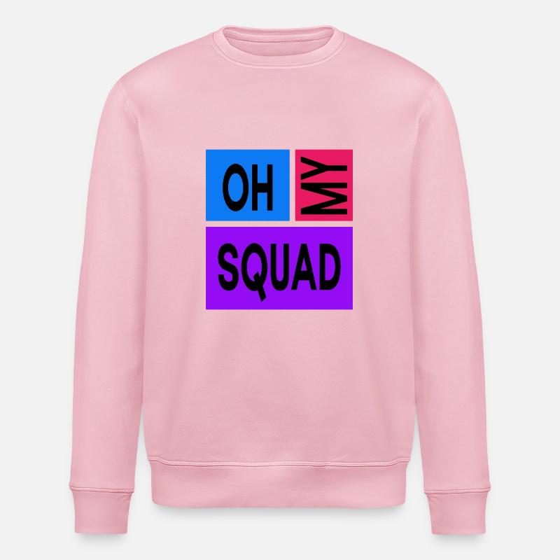 Oh mon équipe - Sweat bio ROLLER Stanley/Stella Unisexe - rose pâle