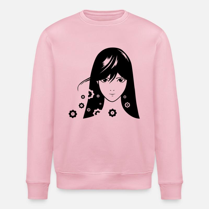 Mädchen Comic - Stanley/Stella Unisex Bio-Sweatshirt ROLLER - Hellrosa
