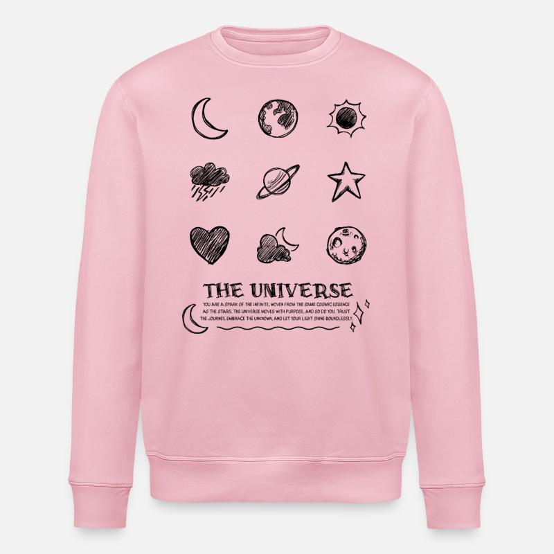 Conception d’univers - Sweat bio ROLLER Stanley/Stella Unisexe - rose pâle