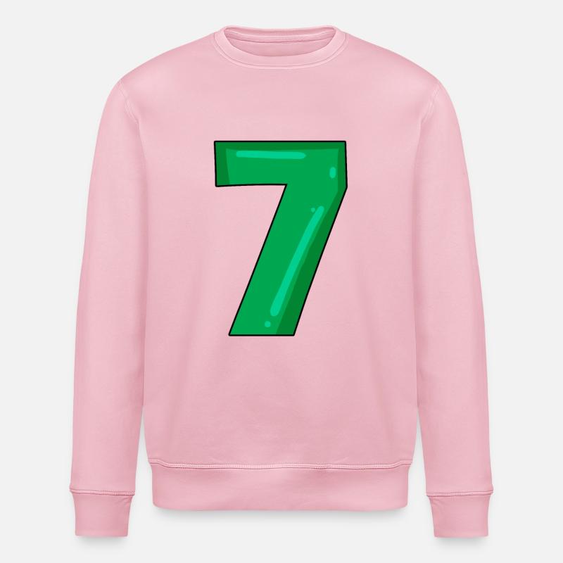 Numéro 7 - Sweat bio ROLLER Stanley/Stella Unisexe - rose pâle